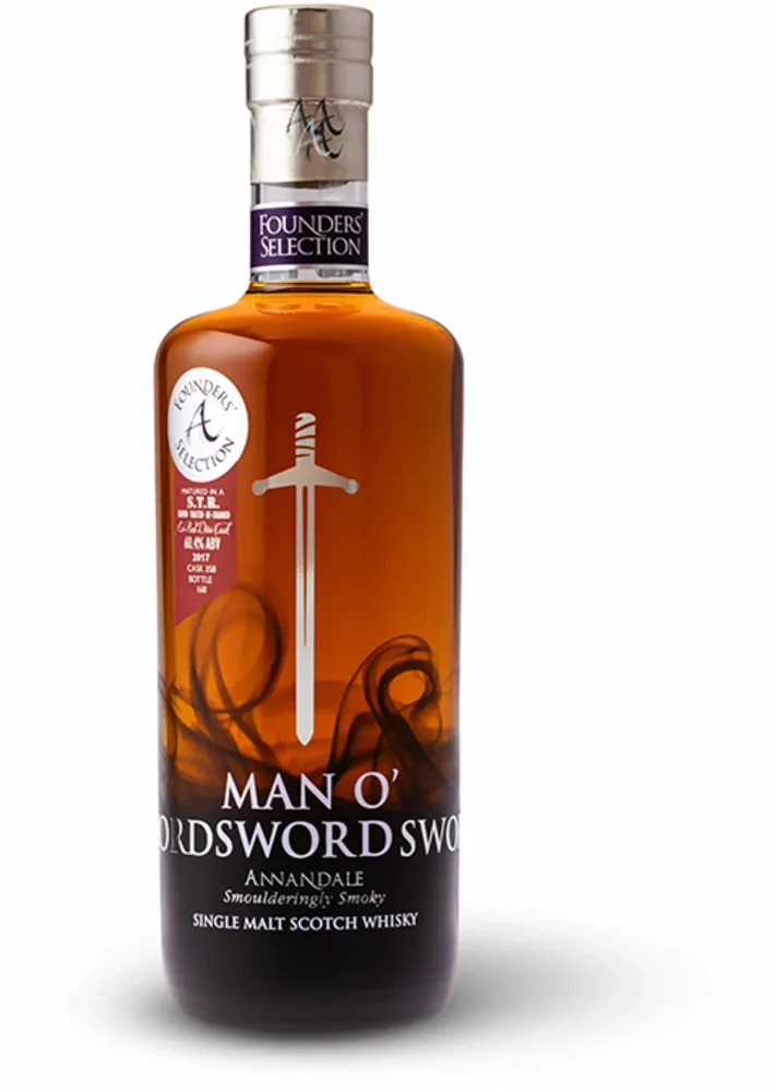 Scotch whisky Man O'Sword Founder's Selection STR Burgundy Red Wine Cask Single Malt 0,7 l