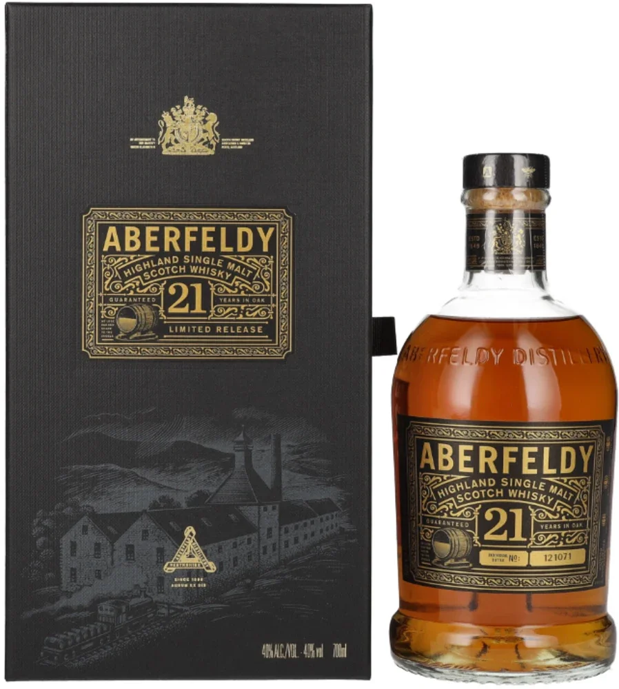 Škotski viski Aberfeldy 21 YO + GB 0,7 l