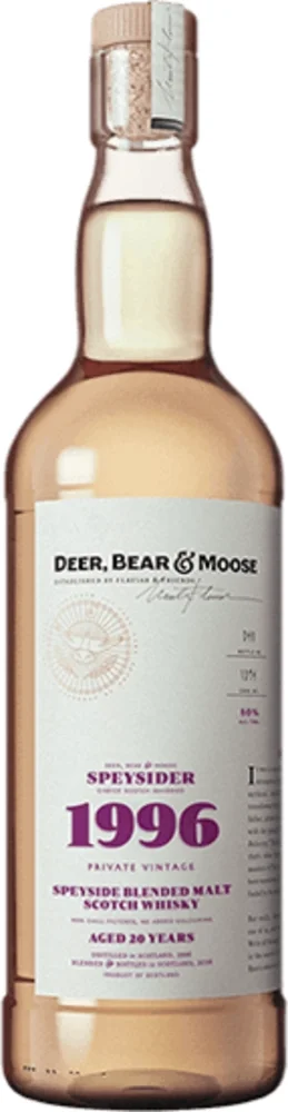 Scotch Whisky Deer, Bear & Moose Speysider 1996 0,7 l