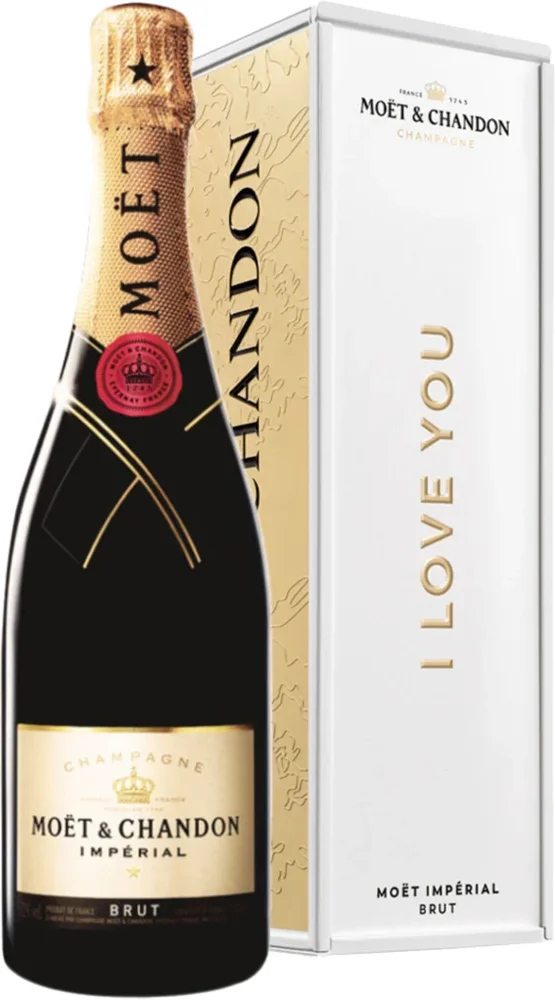 Champagne Brut Imperial Moët & Chandon LOVE METAL + GB 0,75 l