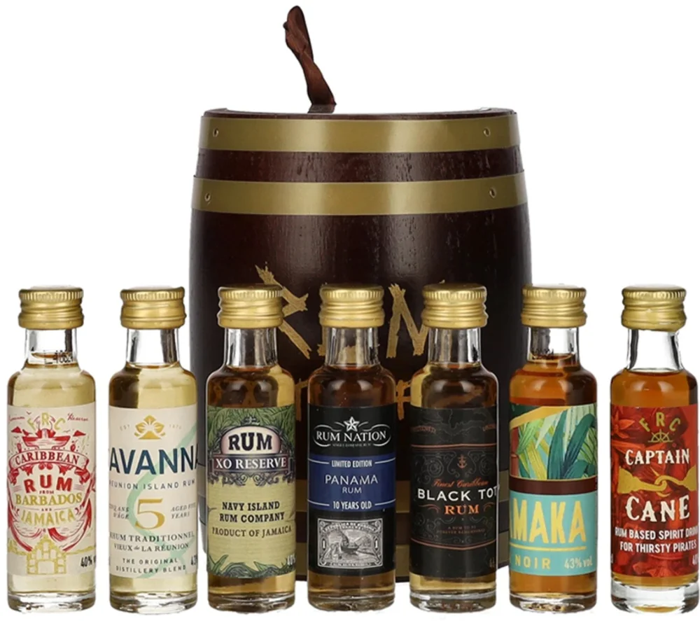 Rum Tasting box Ich liebe RUM + GB 7 x 0,02 l