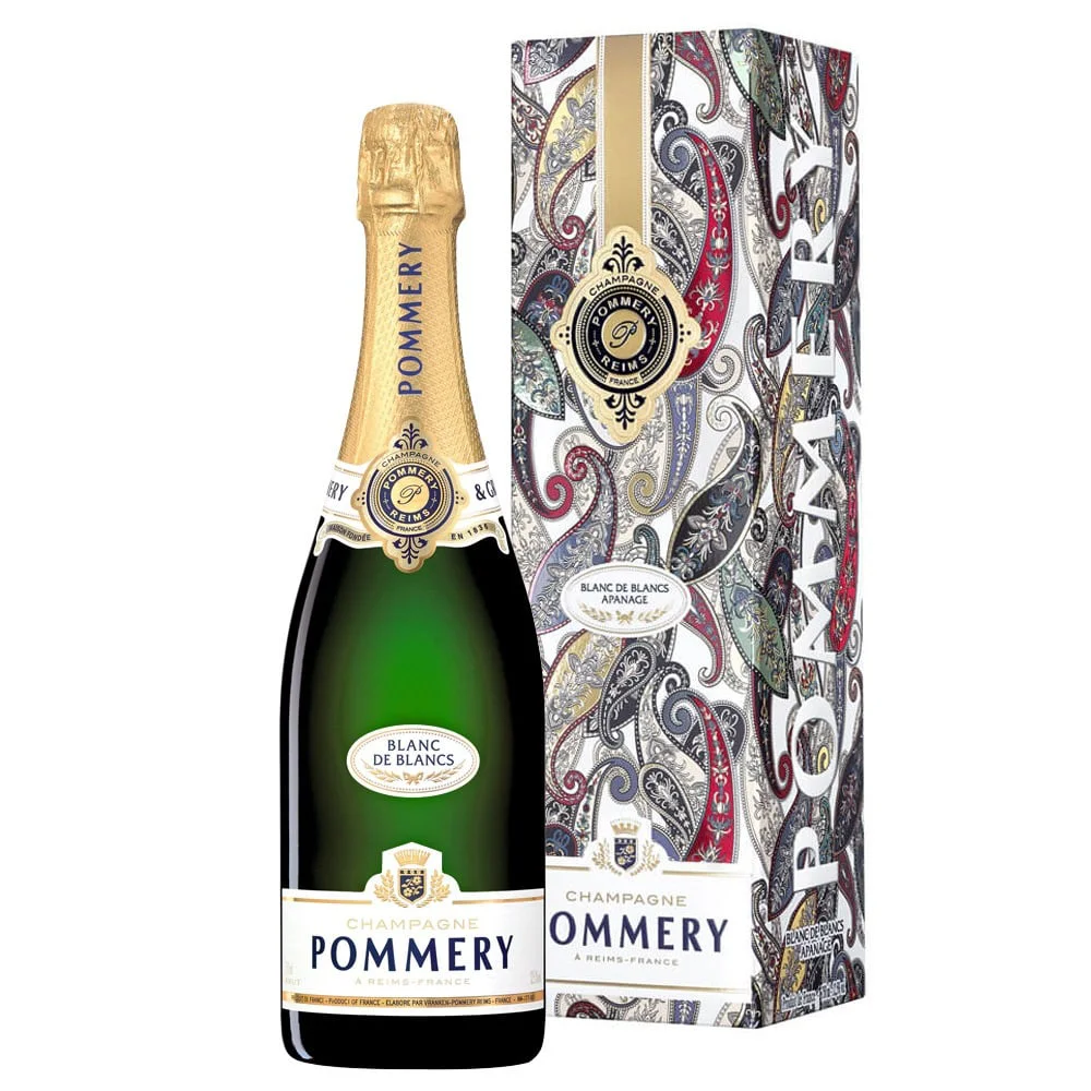 Champagne Apanage Blanc De Blanc Pommery + GB 0,75 l