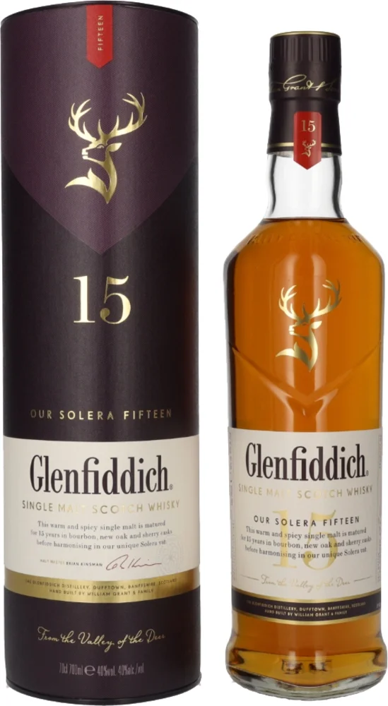 Škotski viski Glenfiddich 15 YO + GB 0,7 l