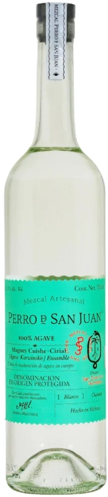 Mezcal Maguey Espadin Green Label Perro De San Juan 0,7 l