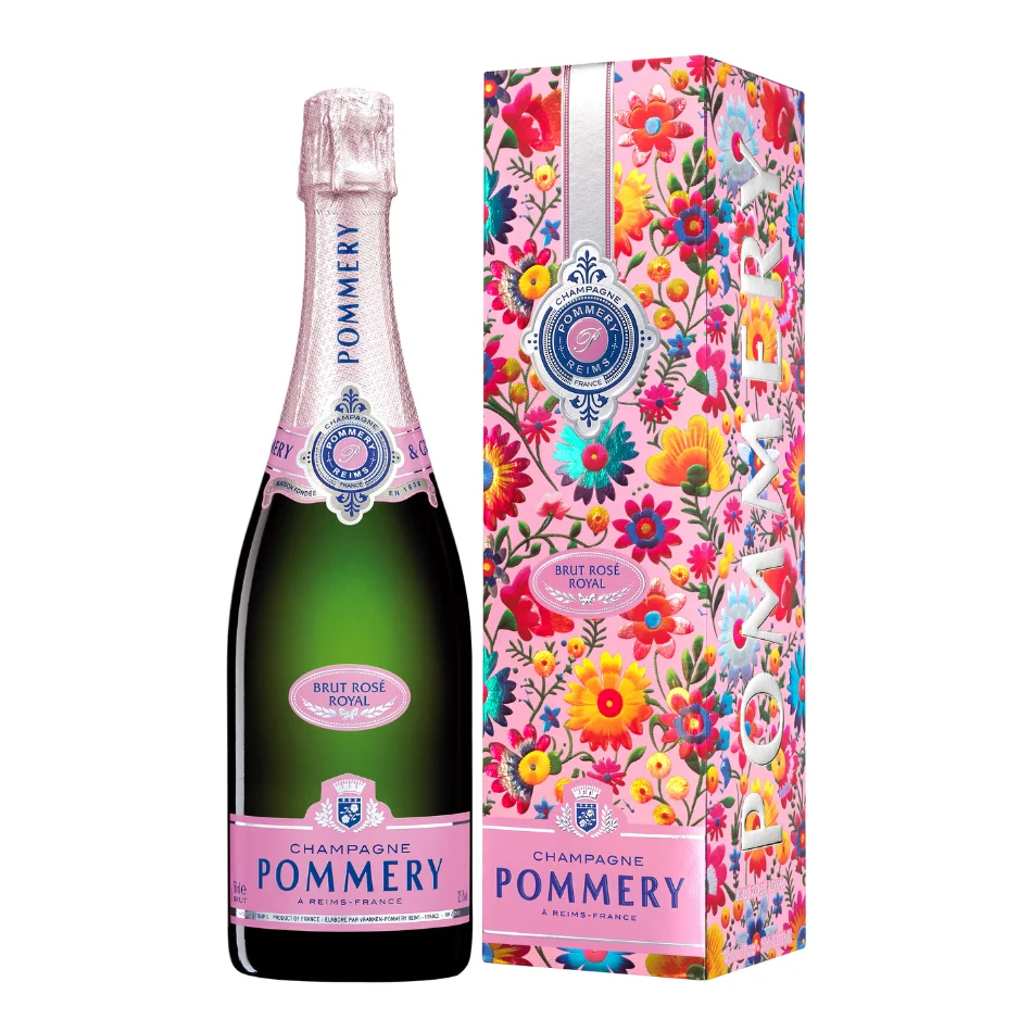 Champagne Royal Rose Pommery + GB 0,75 l