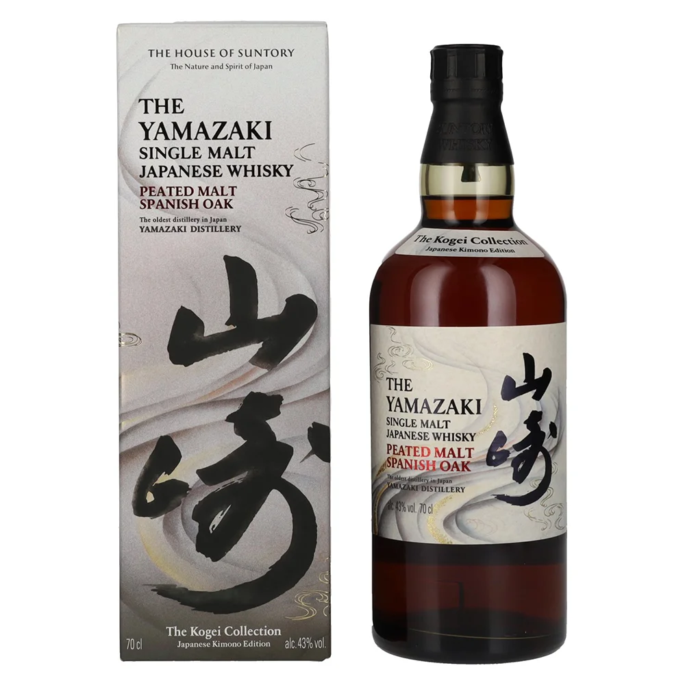 Japanese Whisky The Yamazaki Single Malt Peated Spanish Oak Kogei Collection Suntory + GB 0,7 l