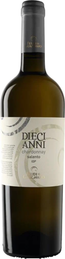 Wine Chardonnay Dieciiani 2019 Feudi di Guagnano 0,75 l