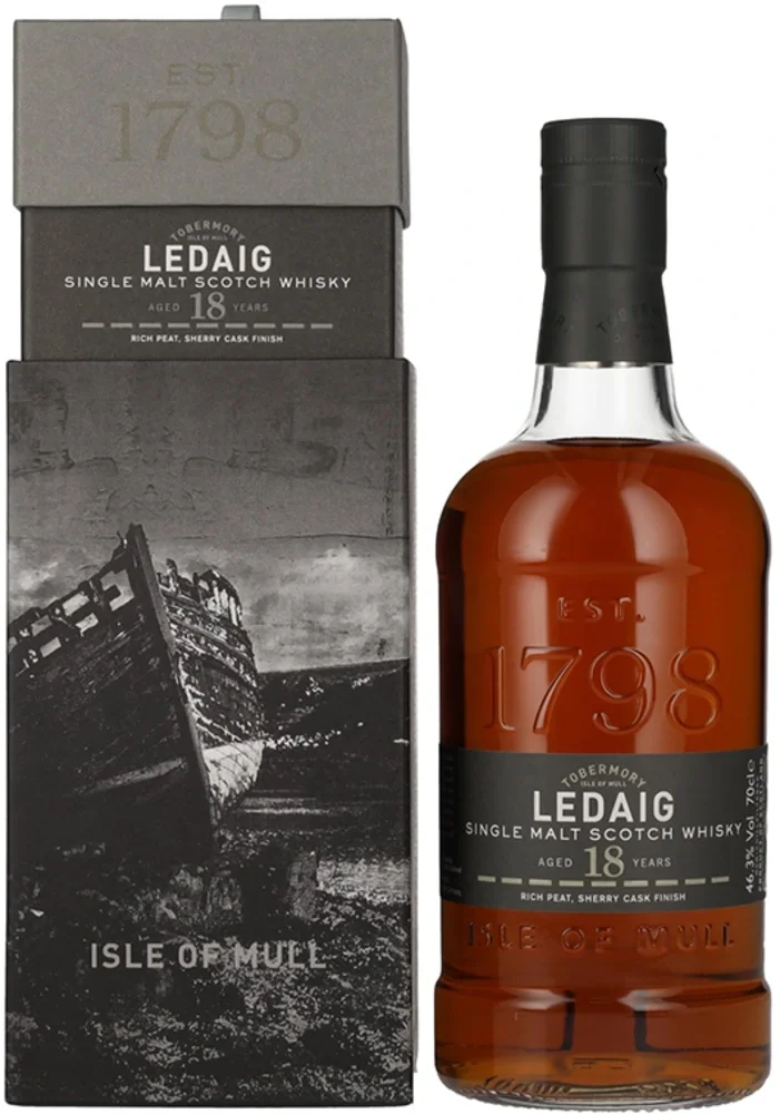 Škotski viski Ledaig 18yo Single Malt + GB 0,7 l