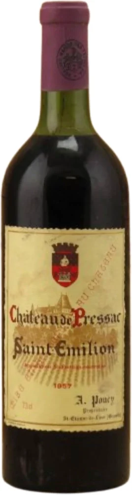Vino Saint-Emilion Grand Cru 1957 Chateau de Pressac 1,5 l