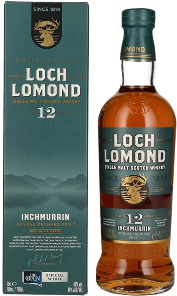 Škotski viski Inchmurrin 12y Loch Lomond + GB 0,7 l