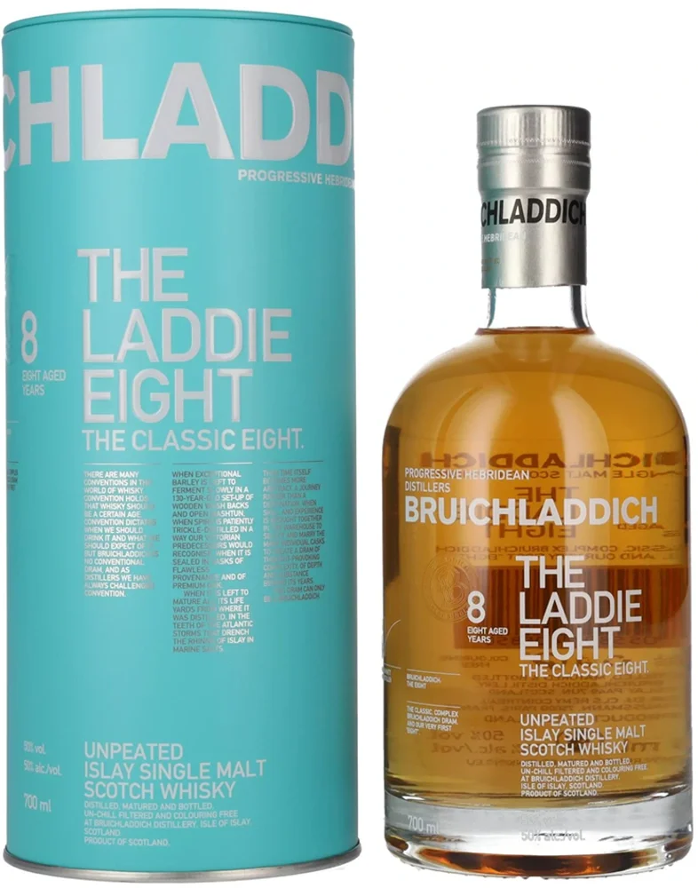 Škotski viski Bruichladdich THE LADDIE EIGHT 8 yo + GB 0,7 l