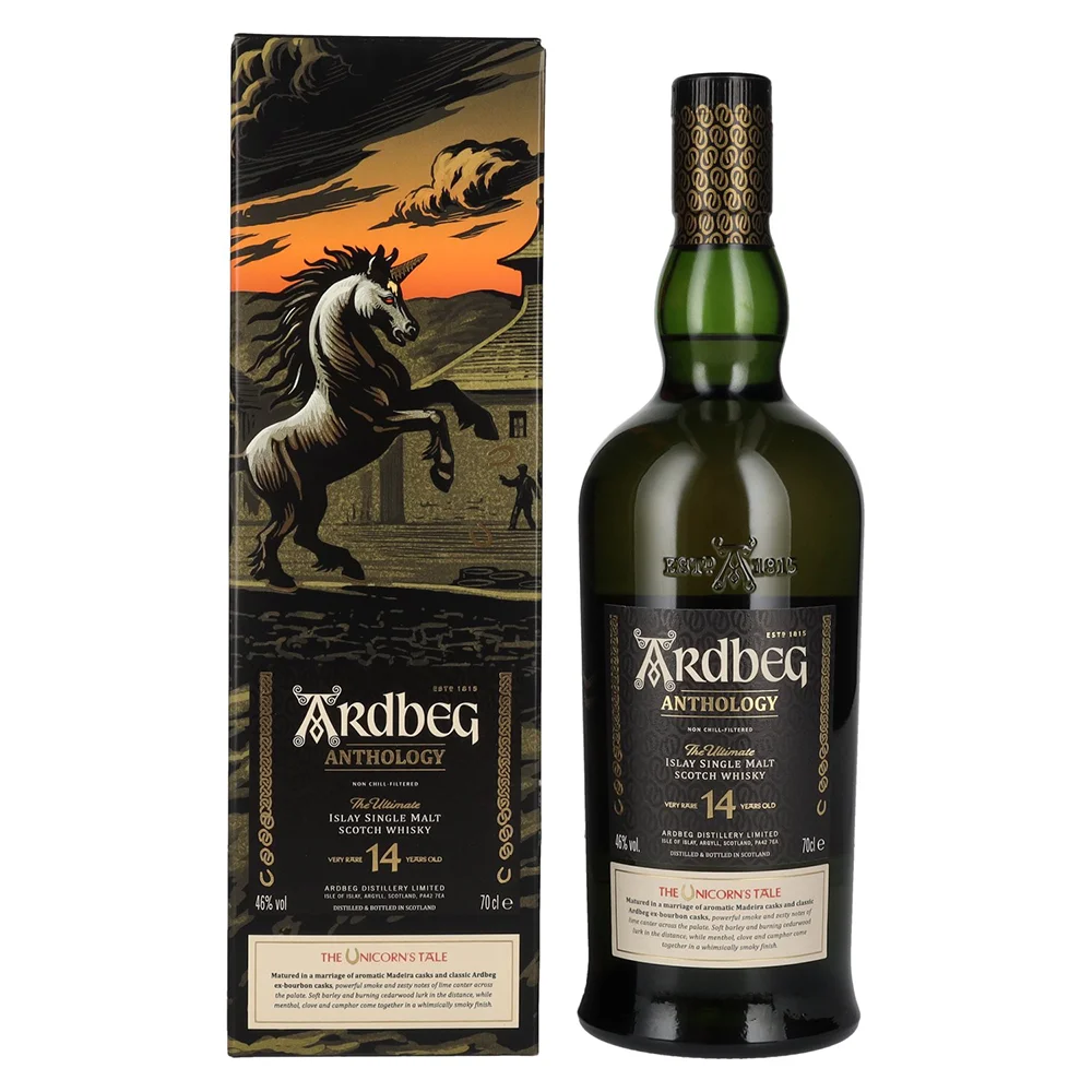Škotski viski Ardbeg 14 Years Anthology Unicorn’s Tale + GB 0,7 l