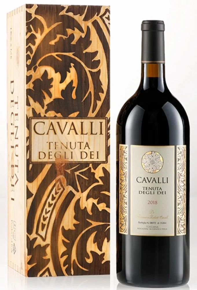 Vino IGT ROSSO TOSCANA Tenuta Degli Dei Roberto & Tommaso CAVALLI + GB 1,5 l