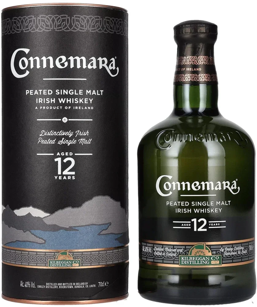 Irish Whisky Connemara 12 Year Old Peated + GB 0,7 l
