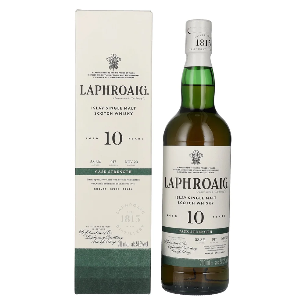Scotch whisky LAPHROAIG 10 Original Cask Strength Batch 17 + GB 0,7 l