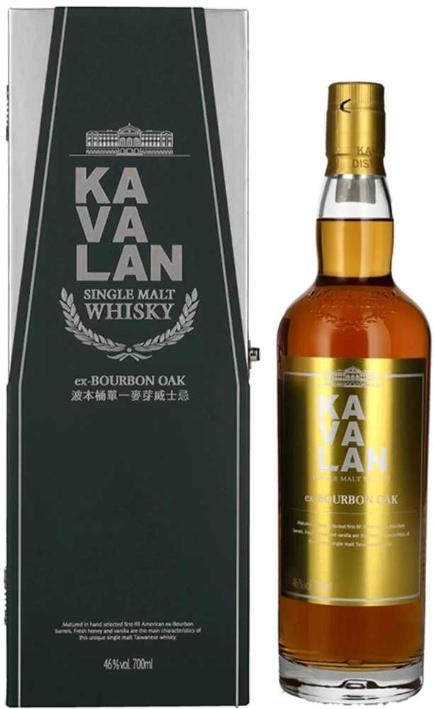 Tajvanski viski Kavalan EX-BOURBON OAK Single Malt + GB 0,7 l