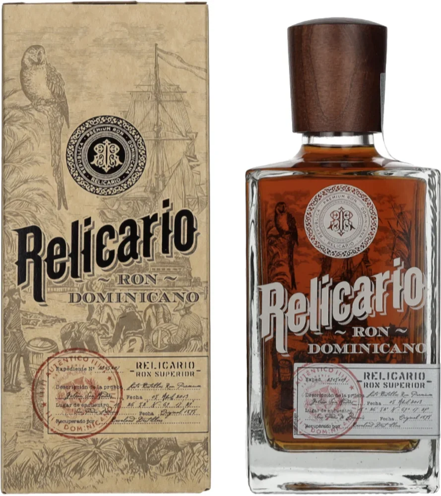 Rum Ron Dominicano Superior Relicario + GB 0,7 l
