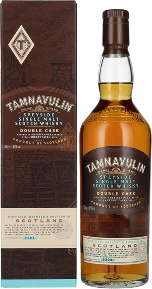 Škotski viski Double Cask Single Malt Tamnavulin + GB 0,7 l