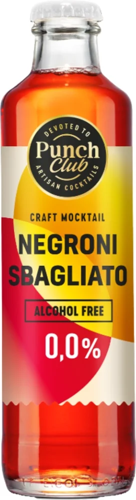 Cocktail Bezalkoholni Negroni Sbagliato 0.0% Punch Club 0,25 l