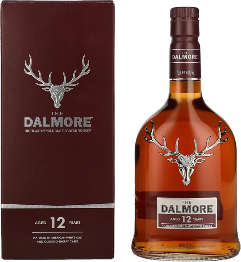 Škotski viski 12 Years Old Highland Single Malt The Dalmore + GB 0,7 l
