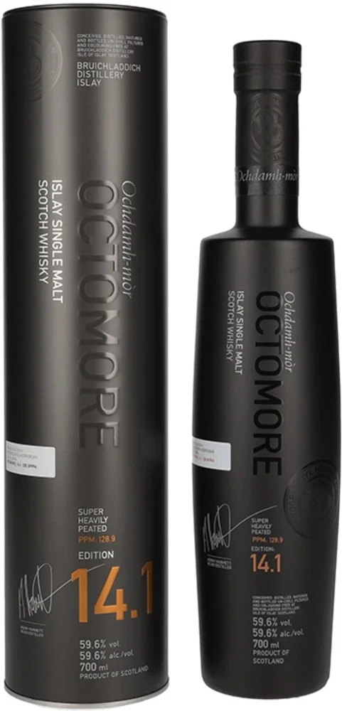 Scotch Whisky Octomore EDITION: 14.1 Super Heavily Peated + GB 0,7 l