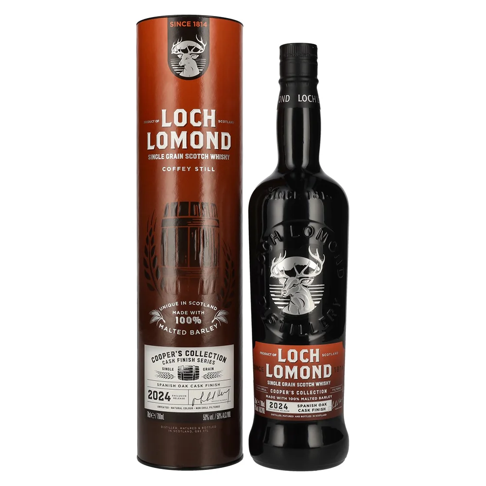 Škotski viski COOPER COLLECTION Spanish Oak Cask Single Grain Loch Lomond + GB 0,7 l