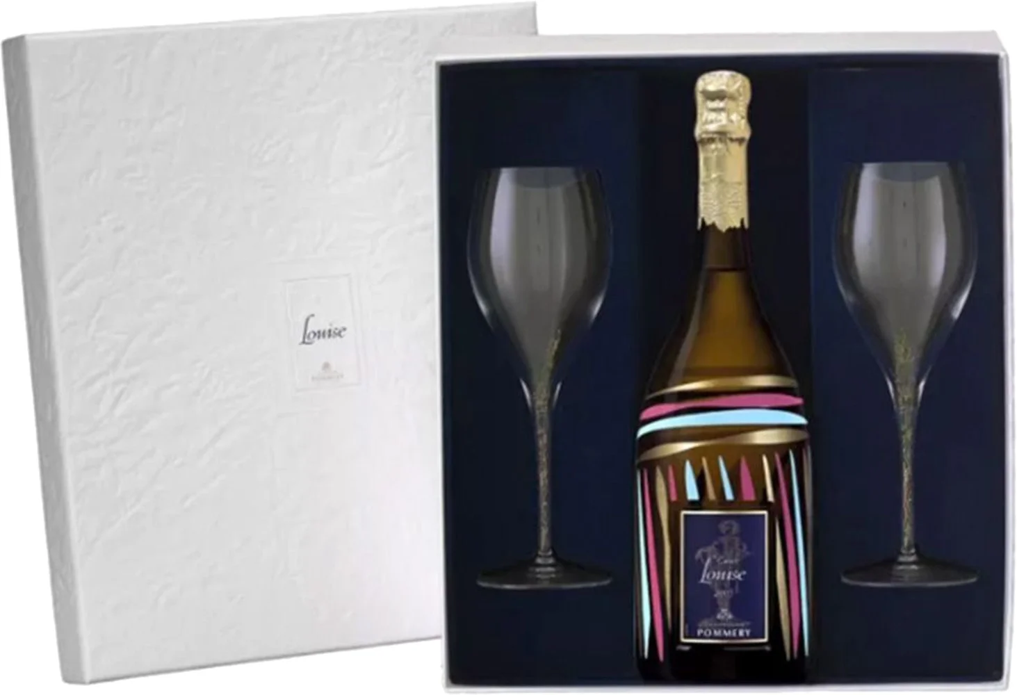 Champagne Cuvee Louise Vintage 2005 Pommery + 2 čaše + GB 0,75 l