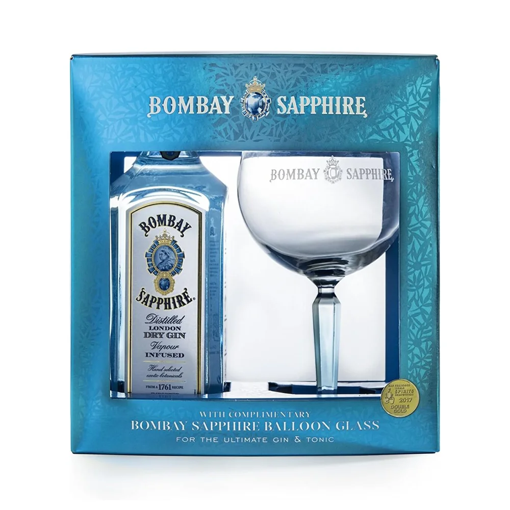 Gin Bombay Sapphire GB + čaša 0,7 l