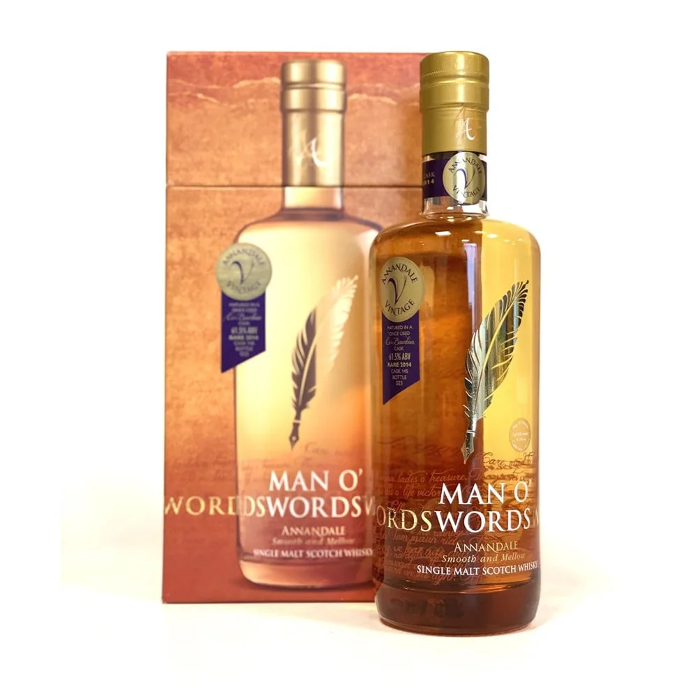 Škotski viski Man O'Words 2014 Rare Vintage Ex-Bourbon Single Malt + GB 0,7 l