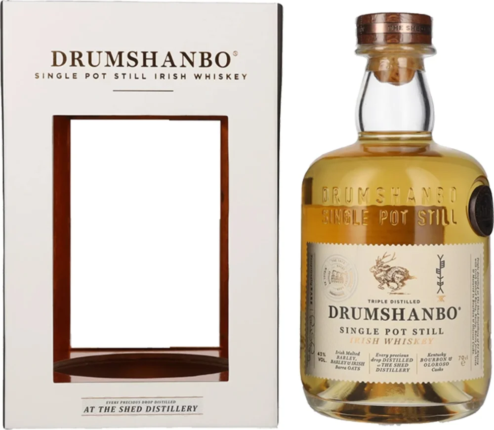 Irish whiskey Single Pot Drumshanbo + GB 0,7 l