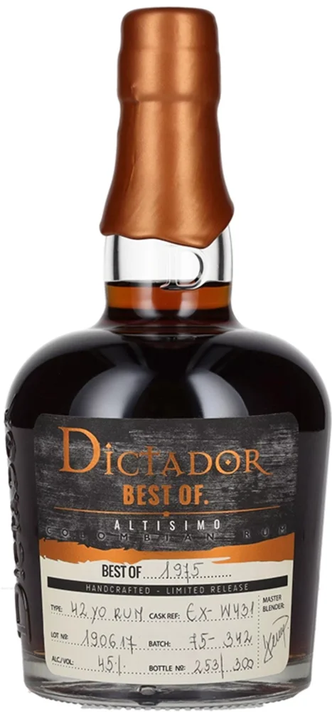 Rum BEST OF 1975 ALTISIMO Dictador + GB 0,7 l