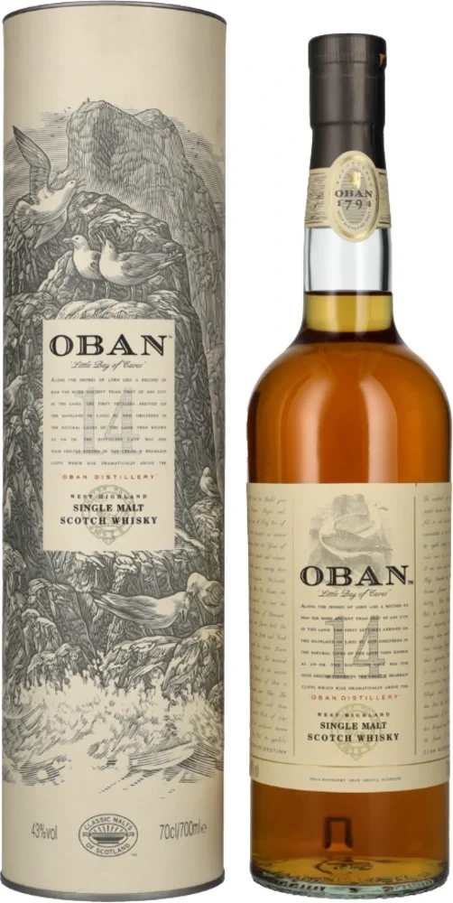 Scotch whisky Oban 14 + GB 0,7 l