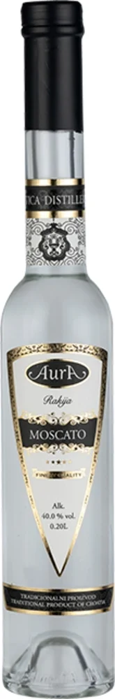 Fruit brandy Rakija Moscato Aura 0,2 l