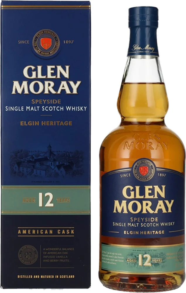 Škotski viski Glen Moray 12y Single Malt + GB 0,7 l