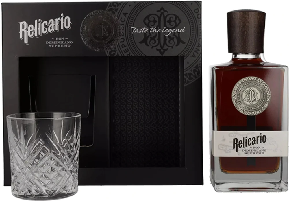 Rum Ron Dominicano Supremo Relicario + čaša + GB 0,7 l
