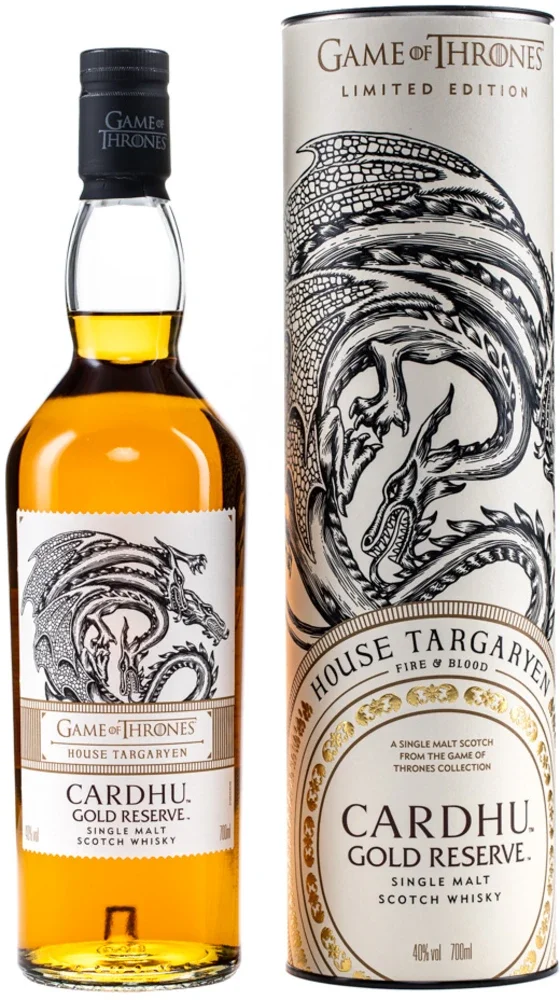 Škotski viski Game of Thrones Cardhu Gold reserve Single malt + GB 0,7 l