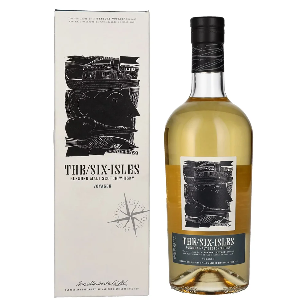 Škotski viski The Six Isles Voyager Blended Malt + GB 0,7 l
