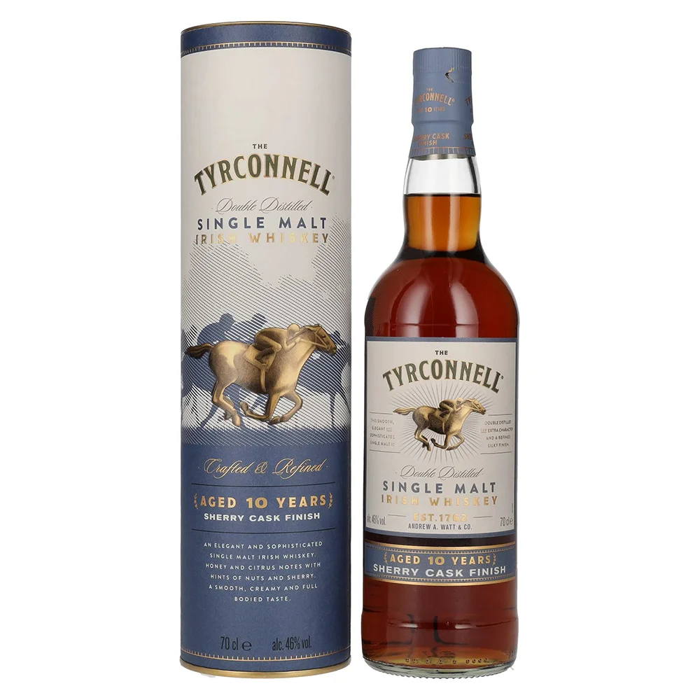 Irish whisky The Tyrconnell 10 Year Old Sherry Cask Finish + GB 0,7 l