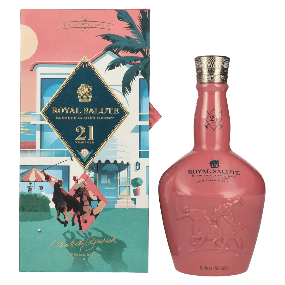 Škotski viski Royal Salute 21 godina Miami Polo Edition + GB 0,7 l