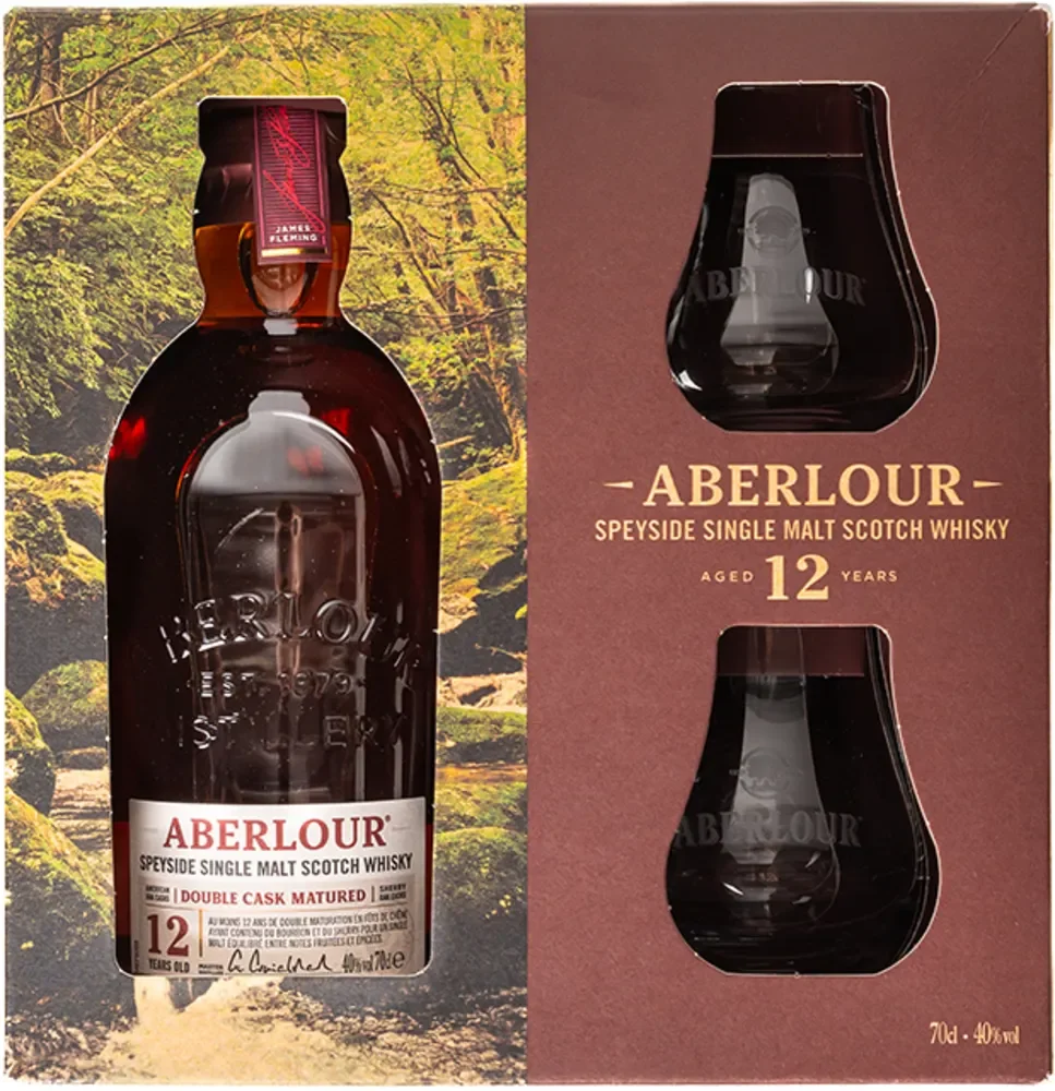 Škotski viski Aberlour 12 godina + 2 čaše GB 0,7 l