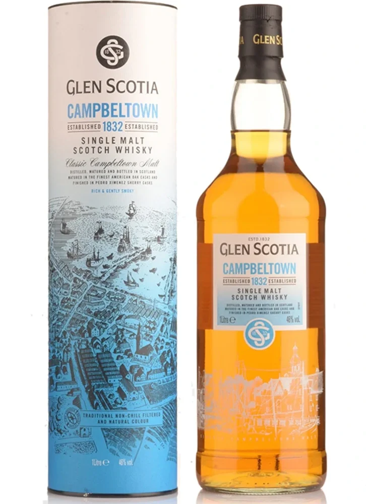 Scotch Whisky Glen Scotia Campbeltown 1832 Single Malt + GB 1 l