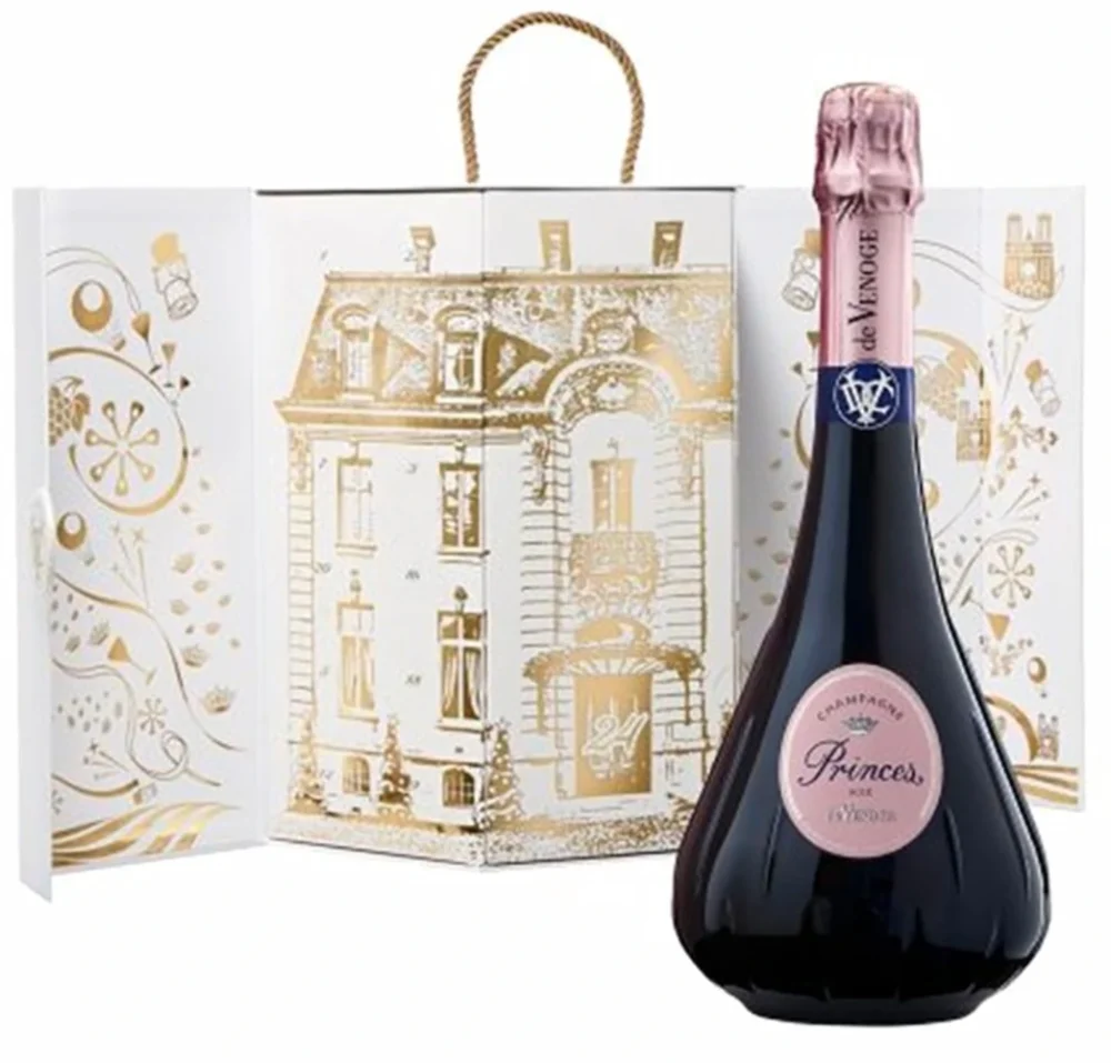 Champagne Princes Rose Calendrier de l’Avent De Venoge + GB 0,75 l