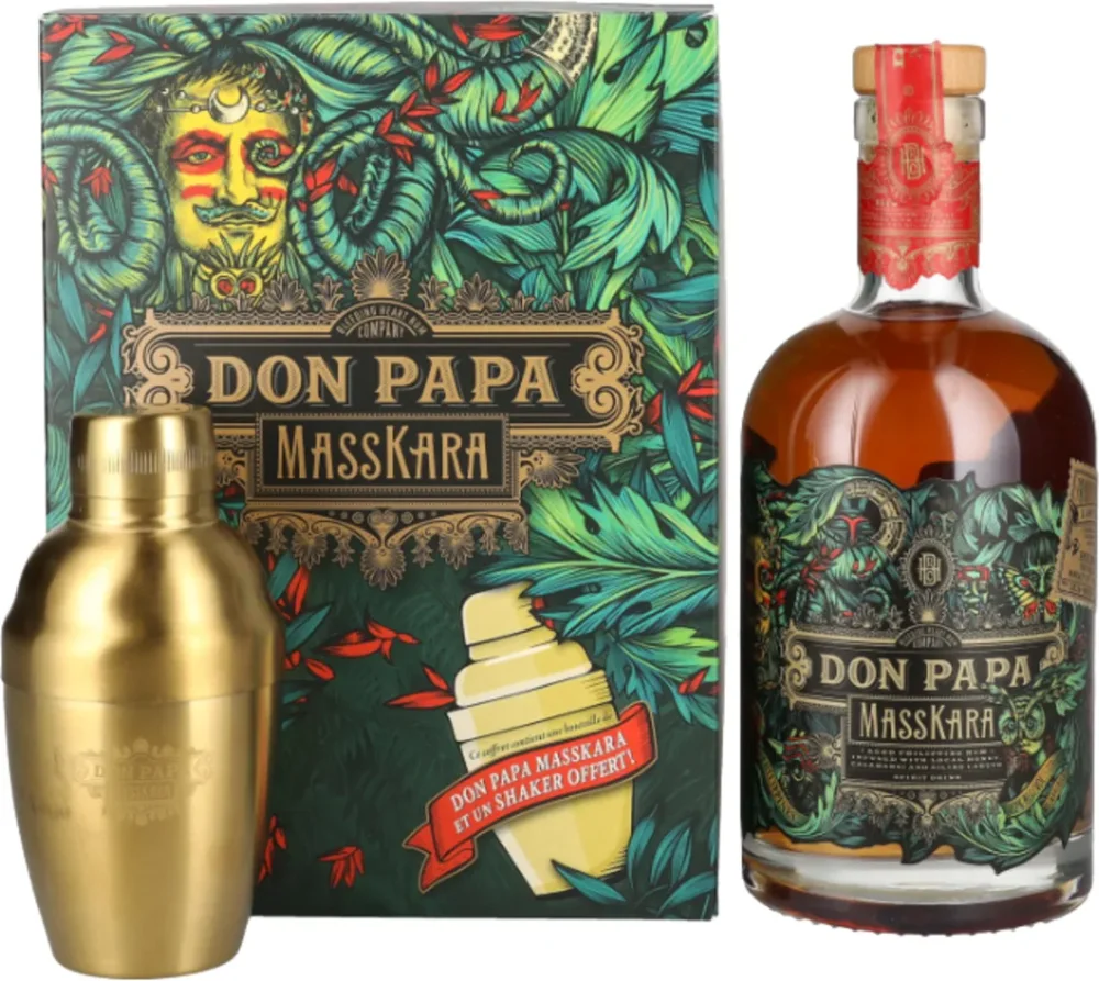 Rum Don Papa Masskara + Shaker 0,7 l