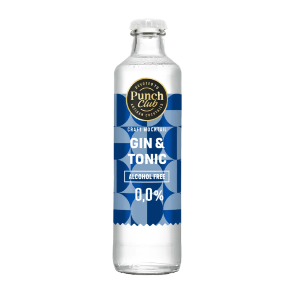 Cocktail Bezalkoholni Gin & Tonic 0.0% Punch Club 0,25 l