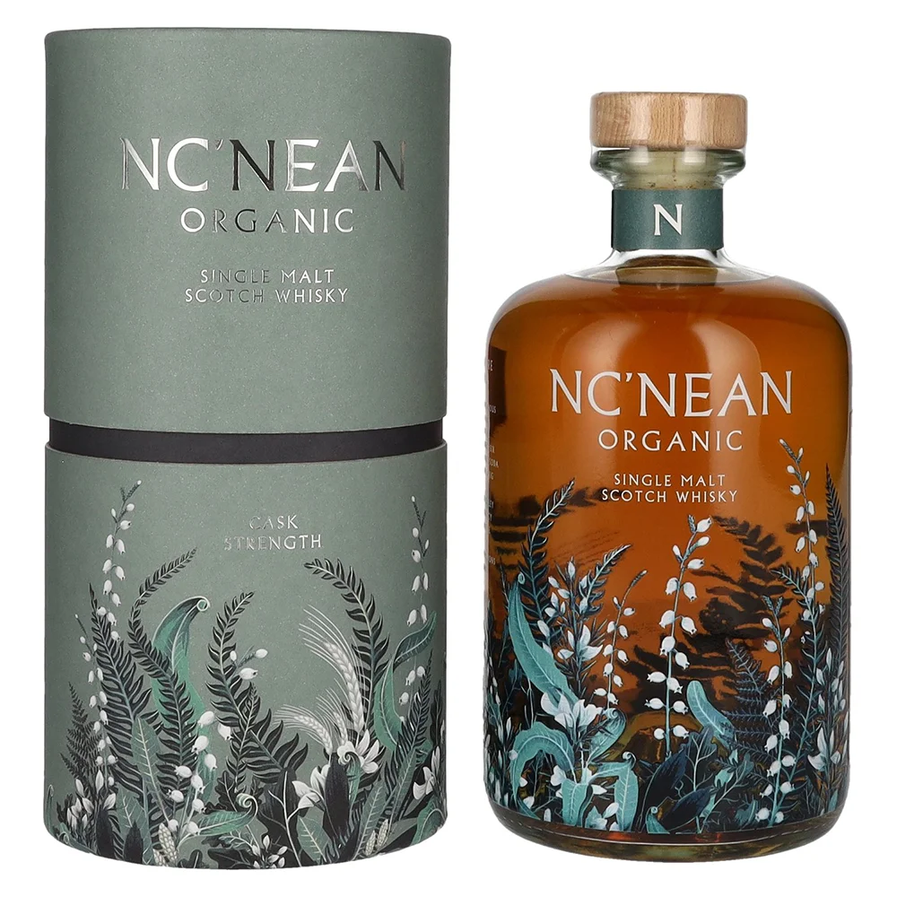 Škotski viski Nc'Nean Organic Cask Strength Batch 06 Single Malt + GB 0,7 l