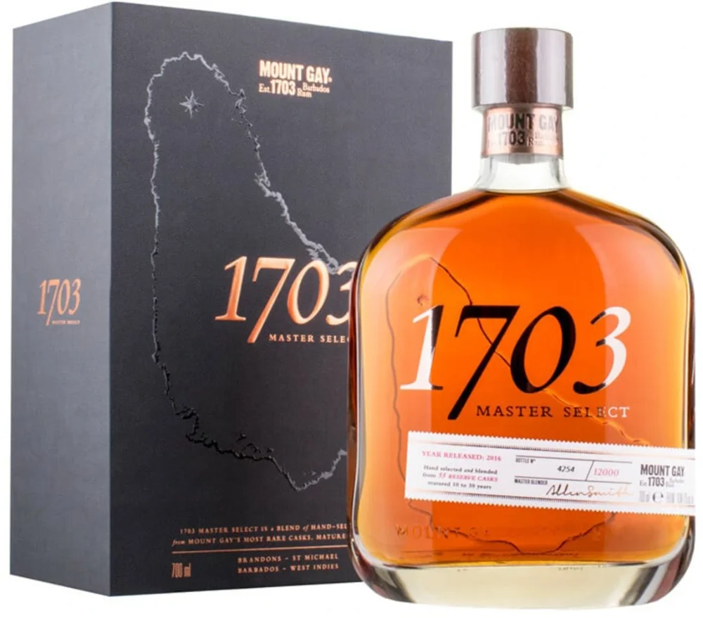 Rum Mount Gay 1703 Master Select Dark Rum + GB 0,7 l