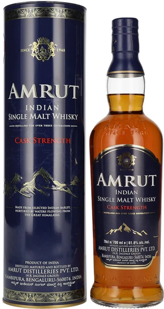 Indijski viski Amrut Cask Strenght + GB 0,7 l