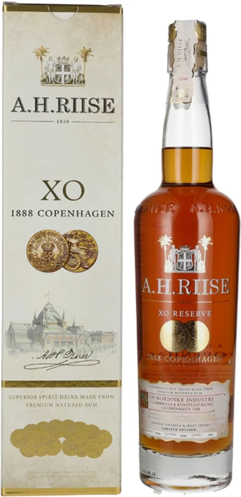 Rum Copenhagen 1888 XO A.H. Riise + GB 0,7 l
