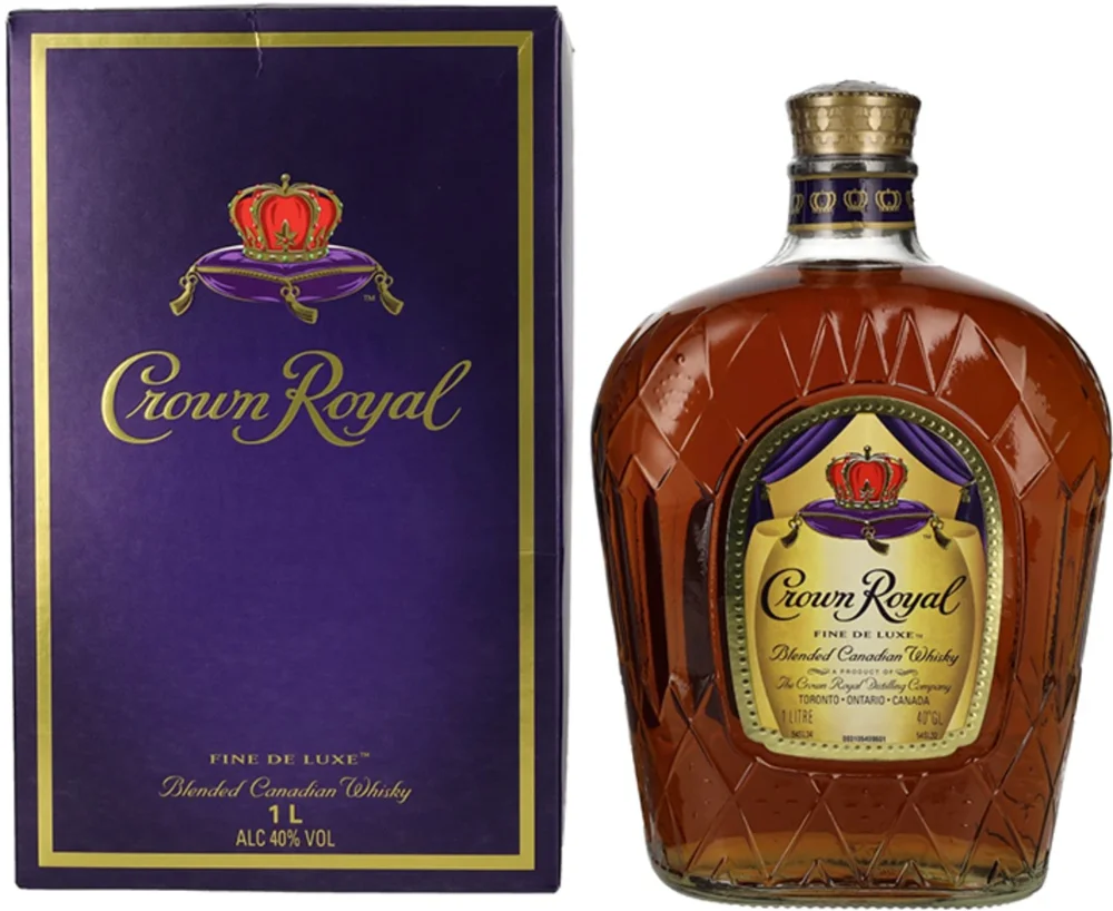 Kanadski viski Crown Royal Whiskey Blended + GB 1 l