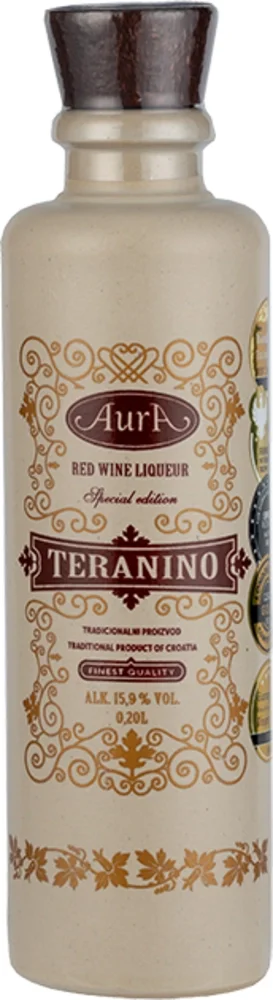 Liqueur Teranino Aura + kermamika GB 0,2 l